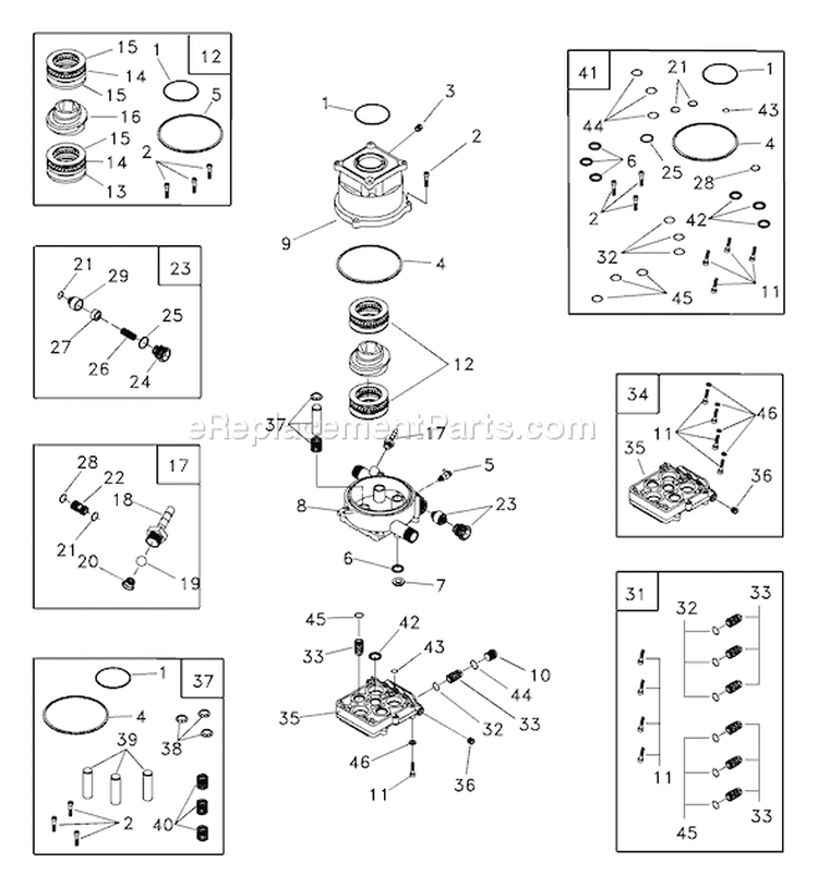 Page A Diagram and Parts List for 1450-0  Briggs and Stratton Pressure Washer